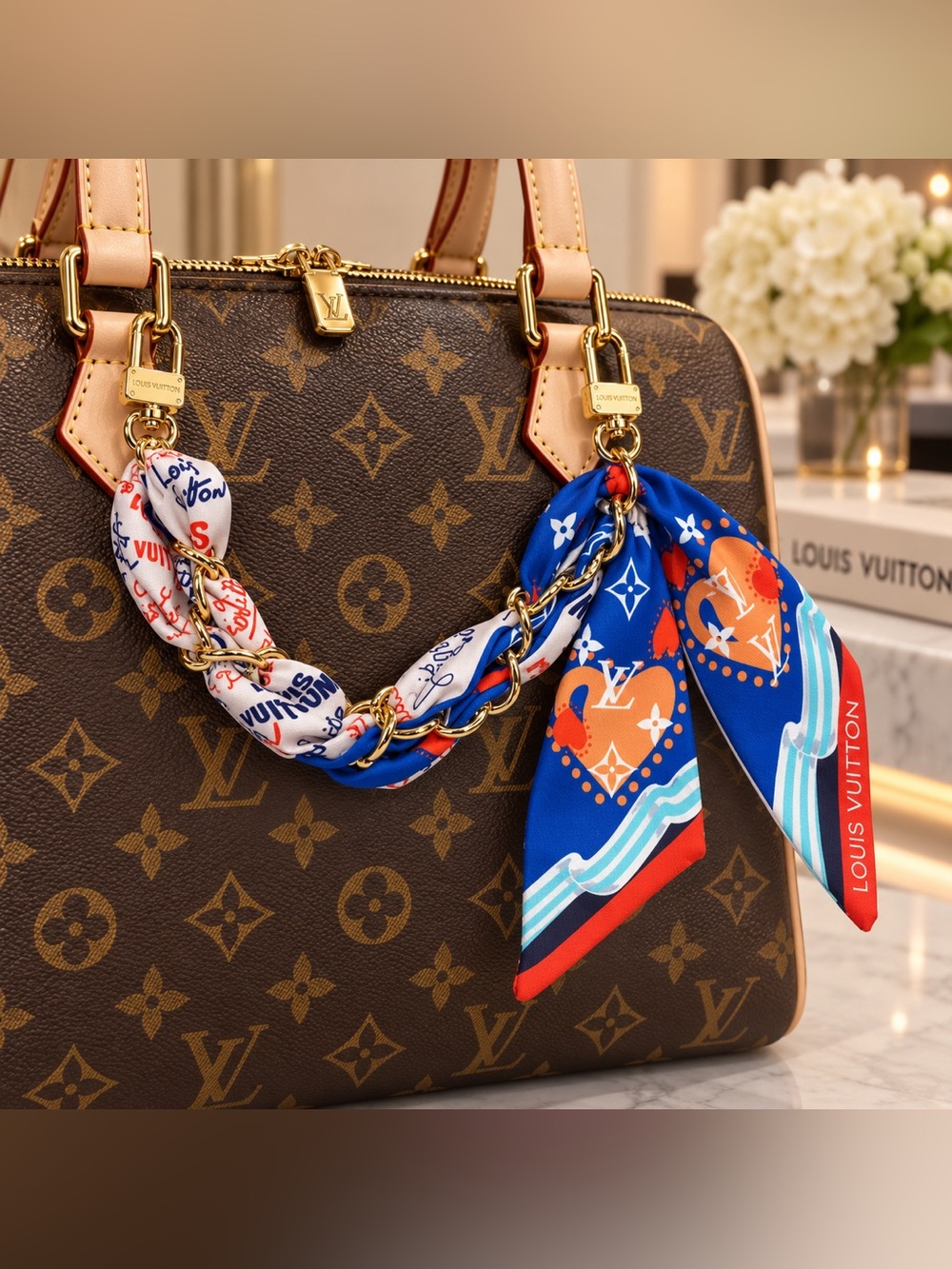 Silk bag charm